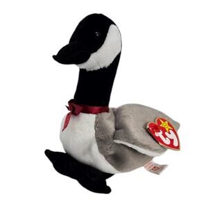 Ty Loosy Canadian Goose Retired Beanie Baby‎ Stuffed Animal Plush Toy 7"
